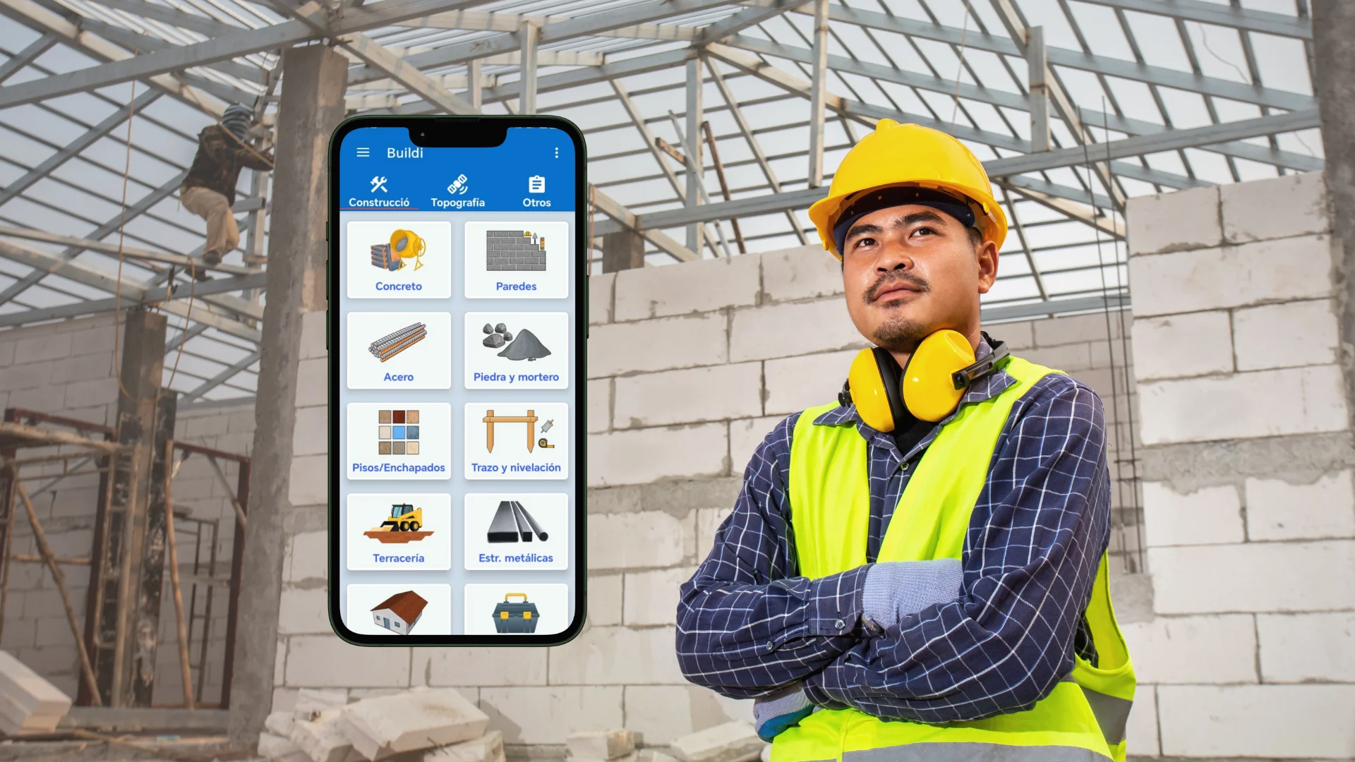 Obreros en construcción